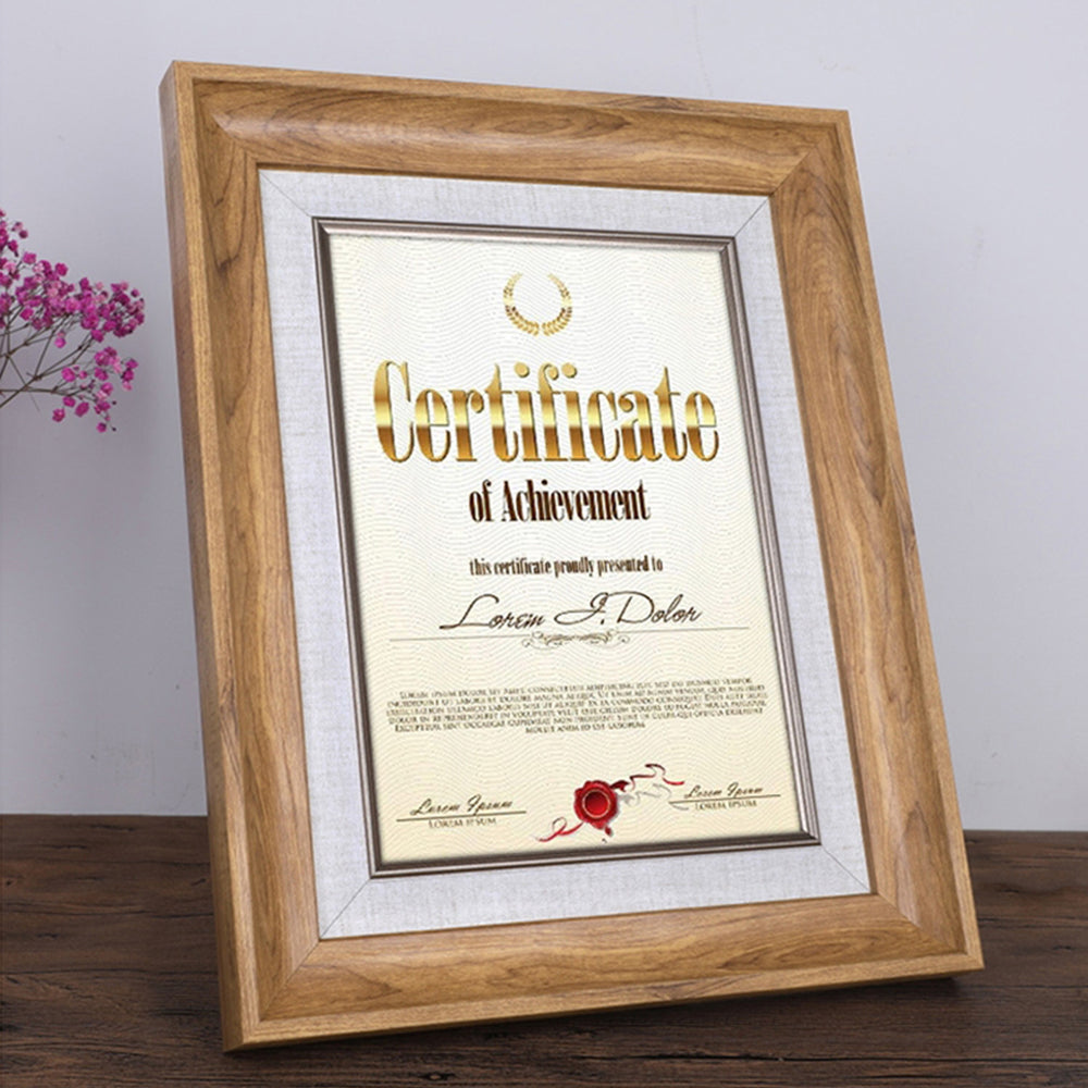 Vintage Wooden Certificate Trophy Frame | 復古原木榮譽證書獎狀框 BG20-56