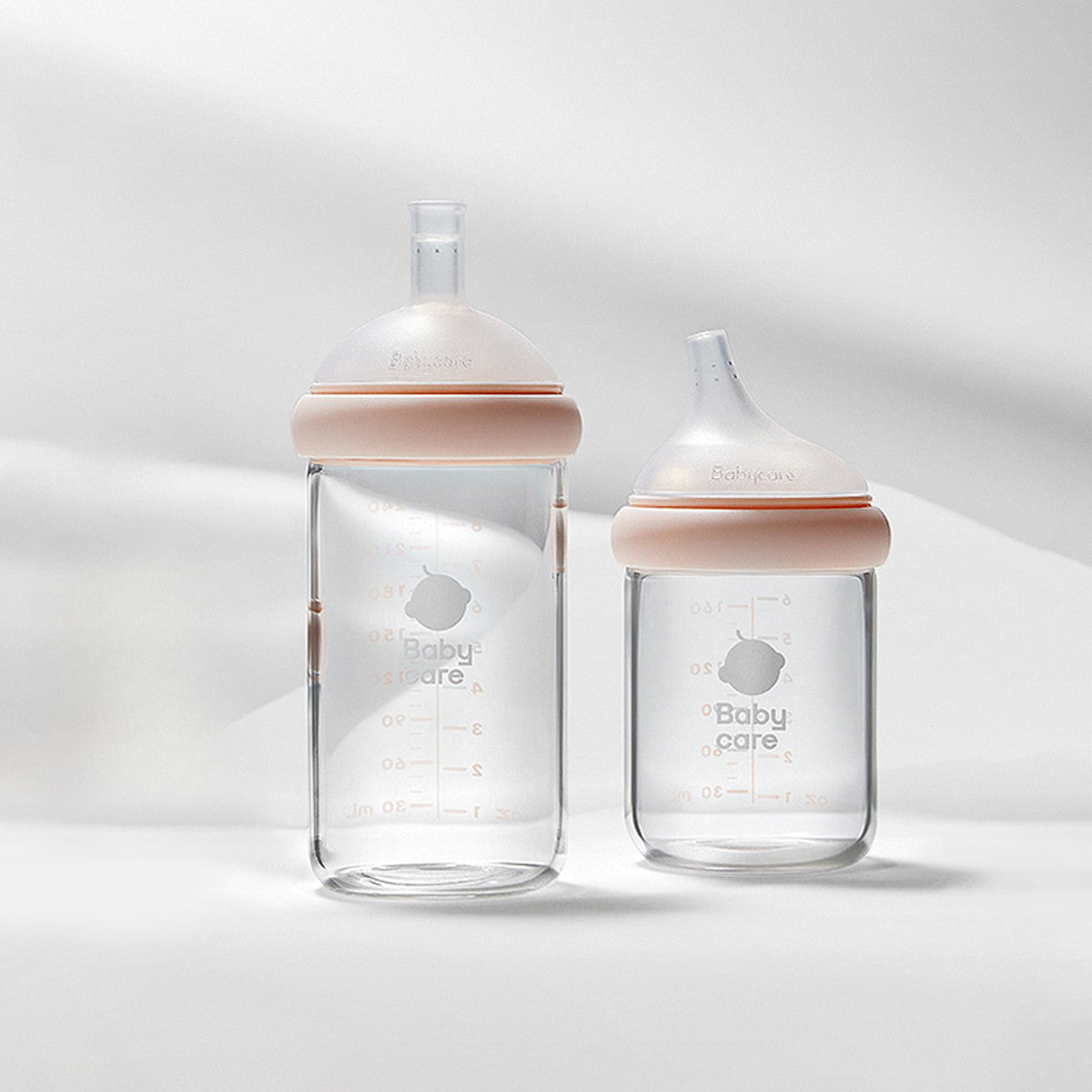 Babycare | babycare歪頭玻璃奶瓶新生嬰兒0到6個月無定制 BG07-25