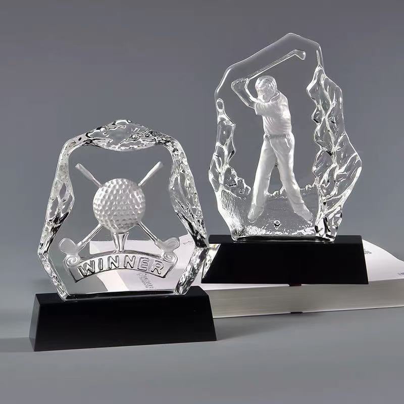 golf crystal trophy |高爾夫球賽水晶獎座 BG20-91