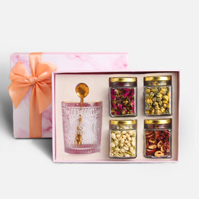 Pink Flower Tea & Honey Gift Box | 少女粉花茶花蜜禮盒