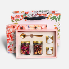 Pink Flower Tea & Honey Gift Box | 少女粉花茶花蜜禮盒