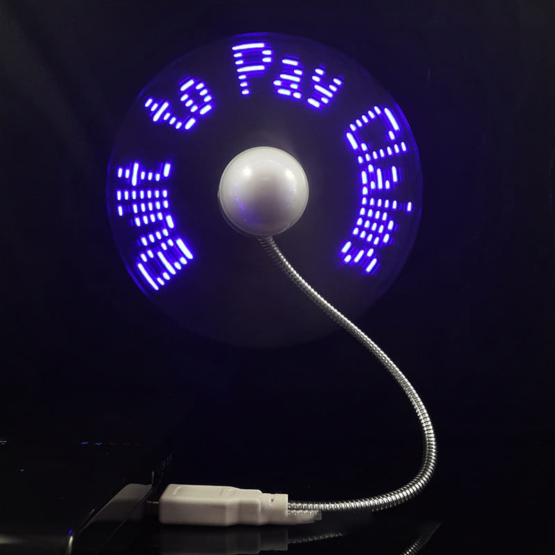 USB advertising LED light-emitting small fan USB款廣告LED發光風扇BG28-43