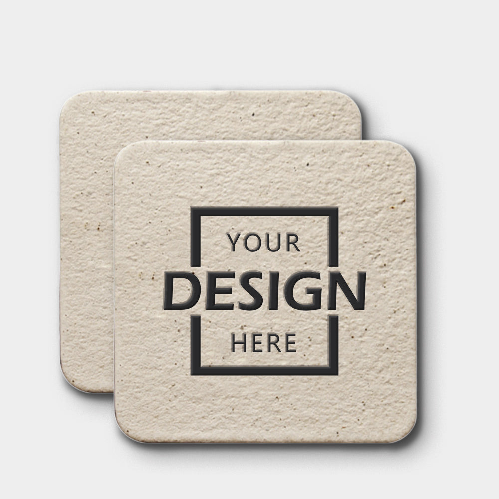 Coffee Grounds Seed Paper Coaster | 環保咖啡渣種子紙杯墊 BG17-36