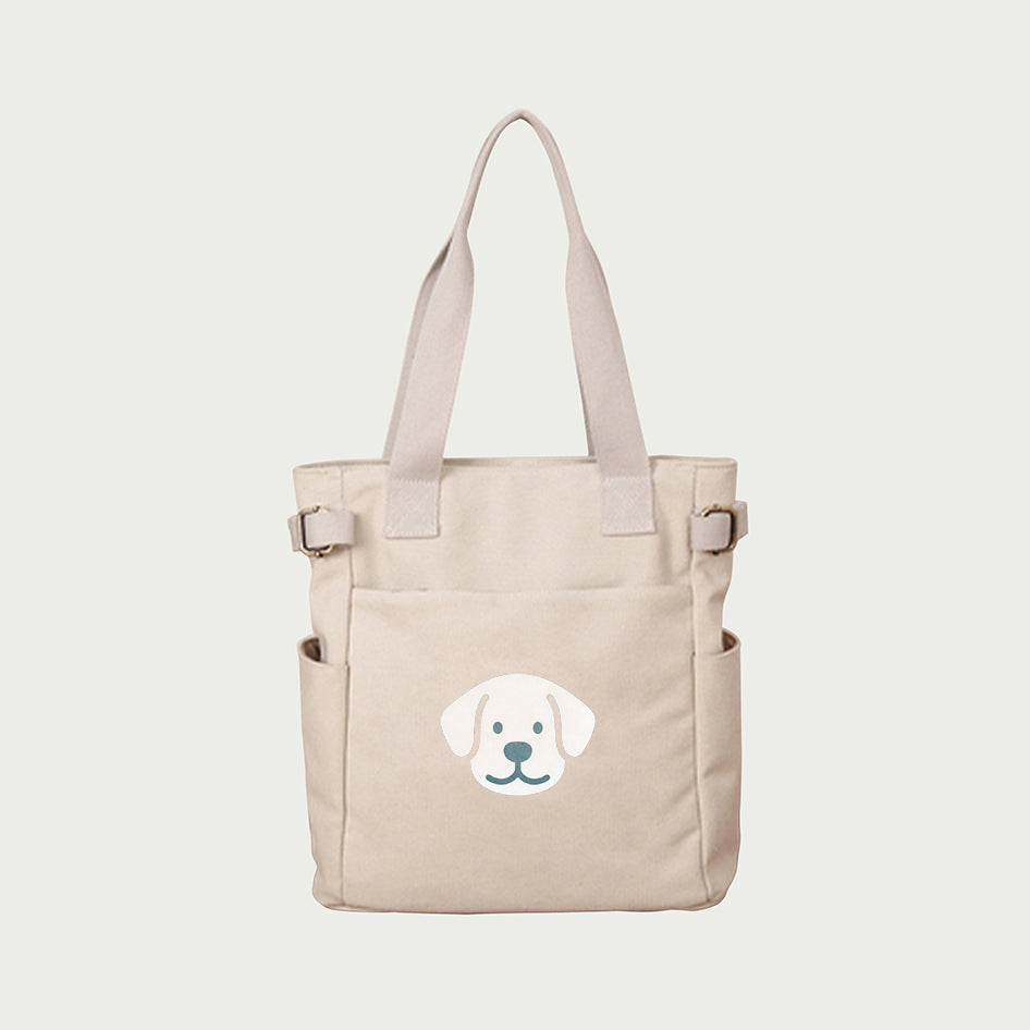 【Gift Shop ×Literary Canvas Bag】文藝帆布包單肩大容量日系純色帆布袋BG01-9