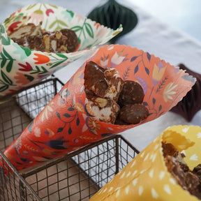 Customize Eco-friendly Beeswax Food Wraps Set (3pcs) | 客製化花紋環保全棉蜜蠟布 BG17-33