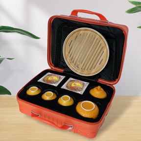 Mid-Autumn Festival Corporate Tea Set and Mooncake Gift Box中秋節企業茶具月餅禮盒BG19-26