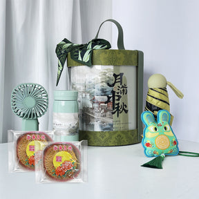 Mid-Autumn Festival corporate customized green gift box 中秋節企業訂製綠色禮盒BG19-28