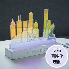 City style acrylic lamp immigration gift | 城市造型亞克力夜燈移民禮物 BG23-204