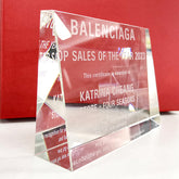 [Case Studies]BALENCIAGA | Engraved Crystal Trophy