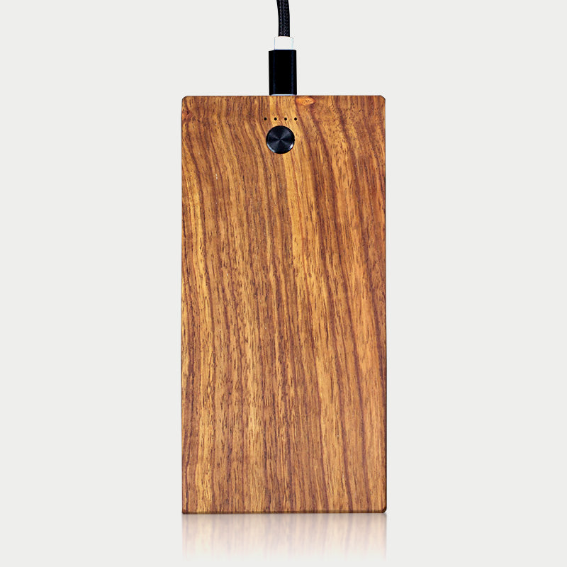 【手機配件】移動木質工藝手機快充電源充電寶印logo定制禮品