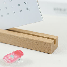 Shaped Card Paper Wooden Desk Calendar | 2025新年專版定制異型卡紙木座檯月曆 BG22-83