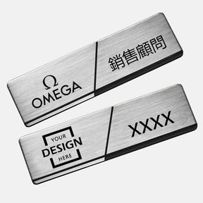 Customized stainless steel metal work number plate| 工牌訂製不銹鋼金屬工號牌BG22-100