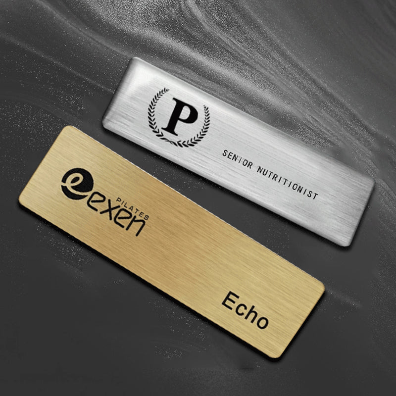 Customized stainless steel metal work number plate| 工牌訂製不銹鋼金屬工號牌BG22-1