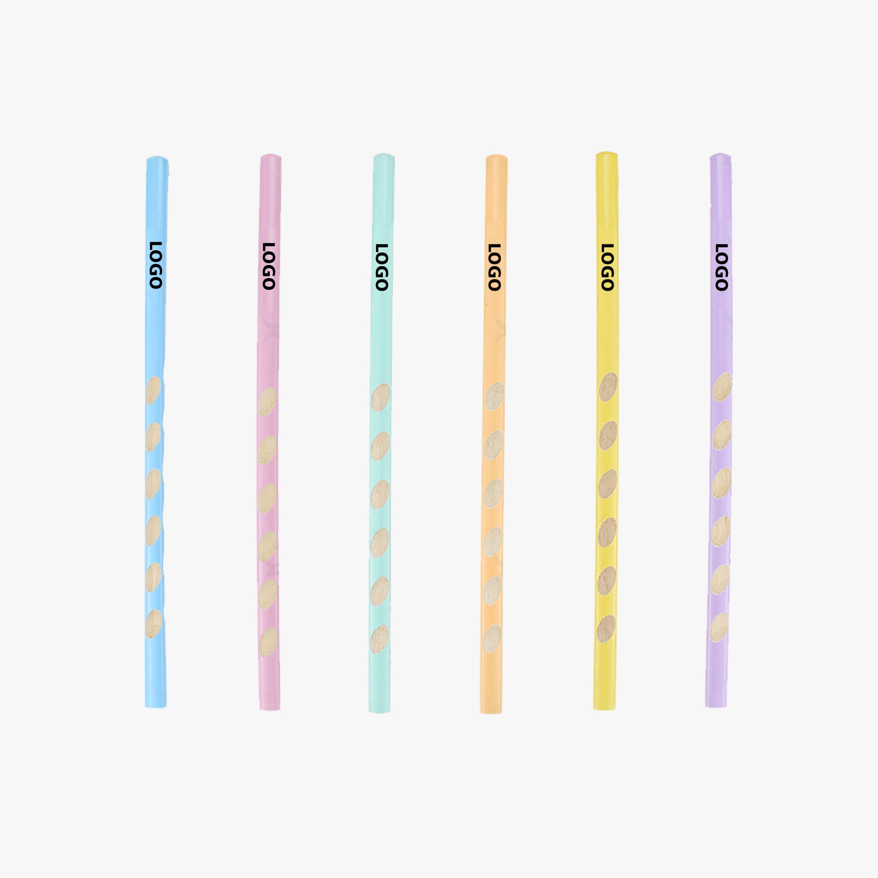 Multicolor Stationery Pencil | 三角馬卡龍色洞洞鉛筆定制