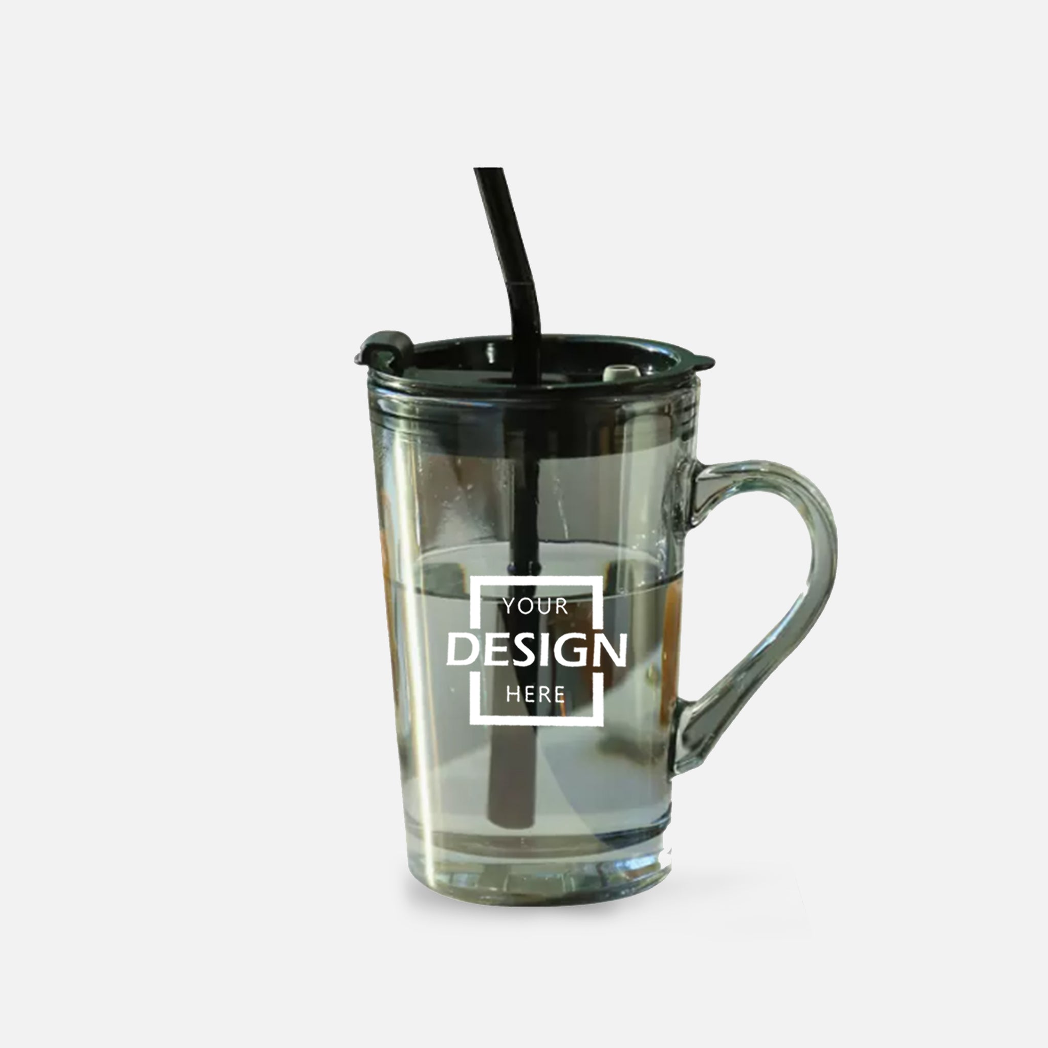 Minimalism Mug&Water Bottle Glass Tumbler | 透明純色吸管玻璃杯定制BG26-27