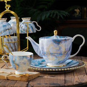 【家居系列】現代歐式輕奢水杯套裝 客製陶瓷杯茶具套裝