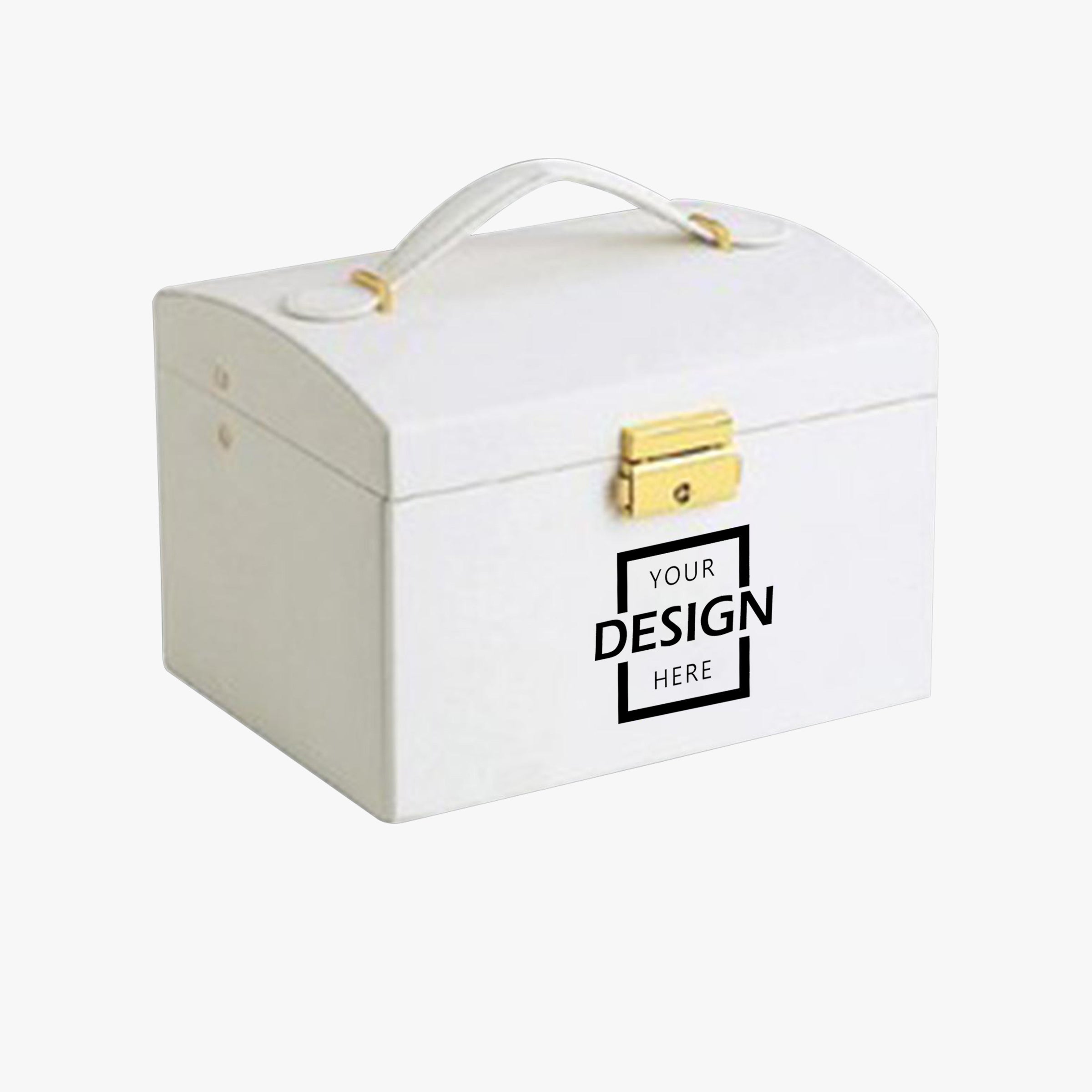 PU Homeware Jewelry Box | 三層高級首飾盒大容量可手提帶鎖收納盒定制BG23-58