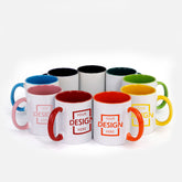 Inner Color Handle Mug Ceramic mug∣HK訂製彩色馬克杯內彩杯