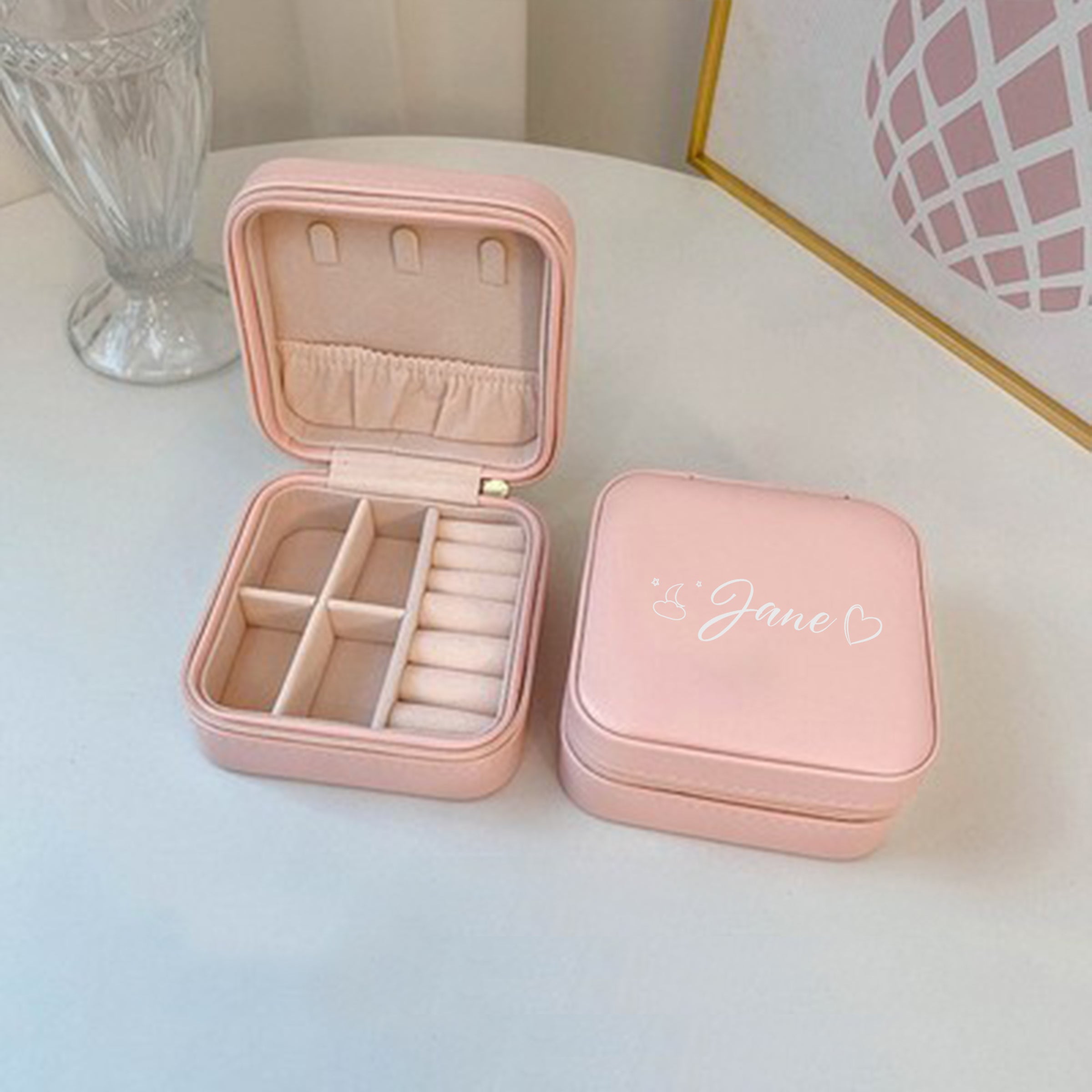 Minimalism Homeware Jewelry Box | 客製化首飾盒 無鏡款收納盒 女士高檔便攜首飾盒BG23-4