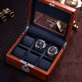 【家居系列】高檔收納盒巴西花梨實木指紋鎖 定制高級手錶盒