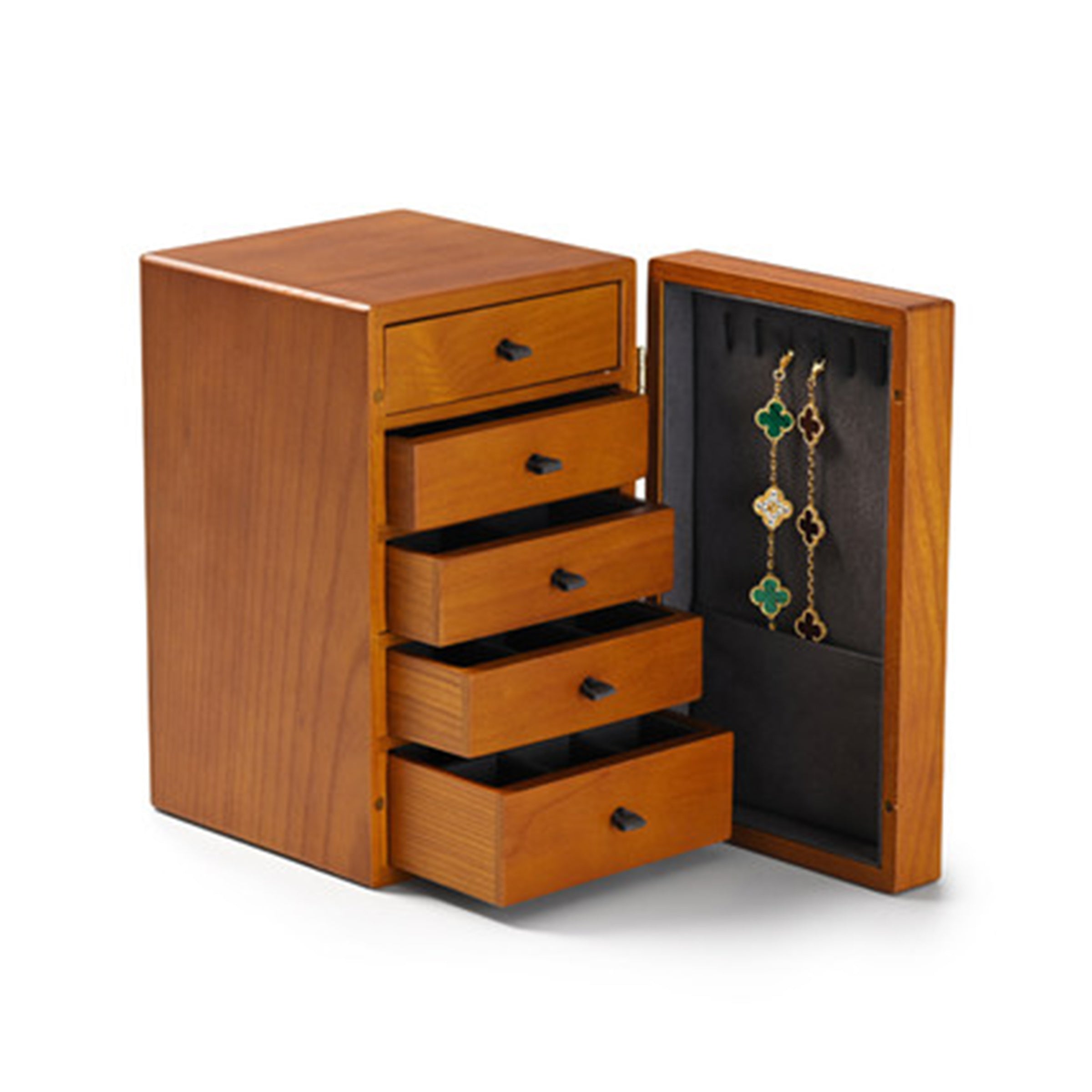 Walnut Homeware Jewelry Box | 胡桃木首飾盒客製大容量實木多層抽屜收納箱定制BG23-38