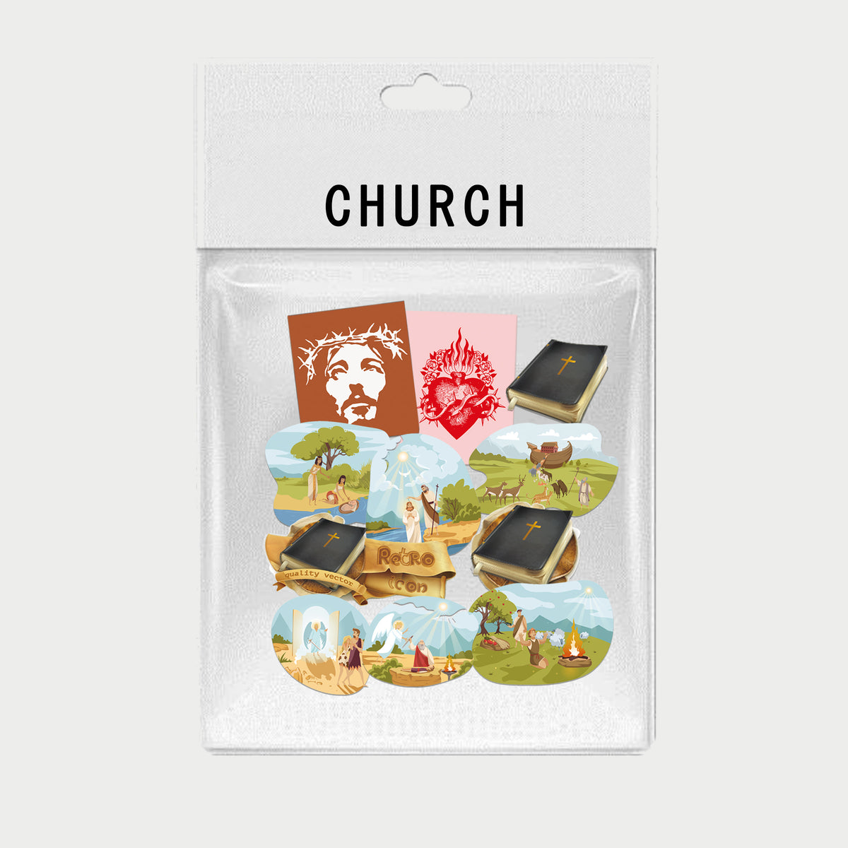 【Church系列】貼紙訂製 教會貼紙 圖像文創禮物