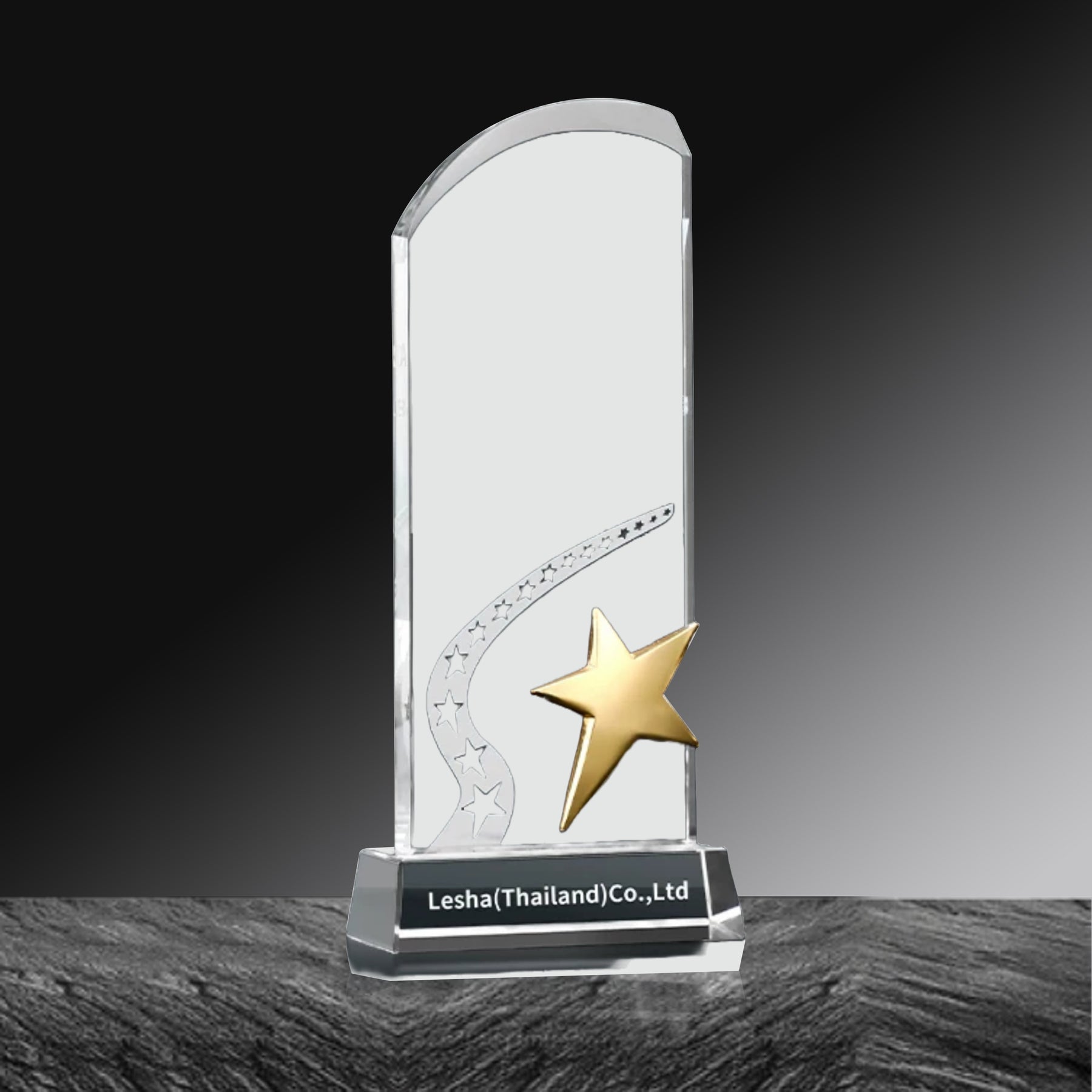 Star Shaped Straight Crystal Trophy |  紀念品頒獎星型直身水晶獎杯定制