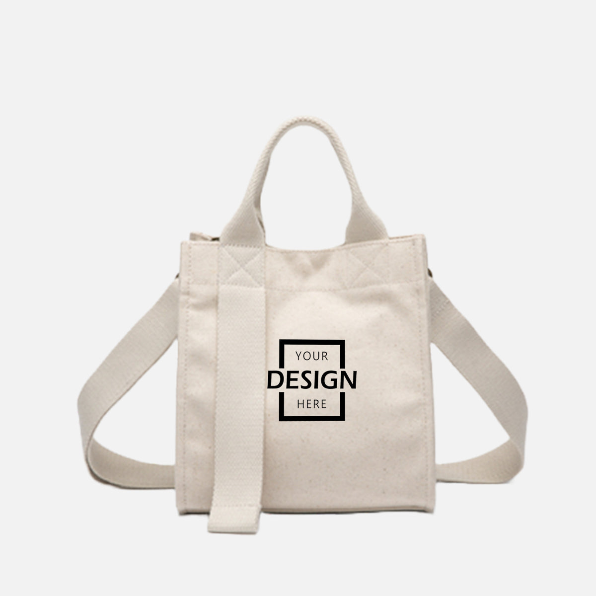 Cotton Canvas Bag Carry bag | 簡約百搭斜跨方形手提包定制