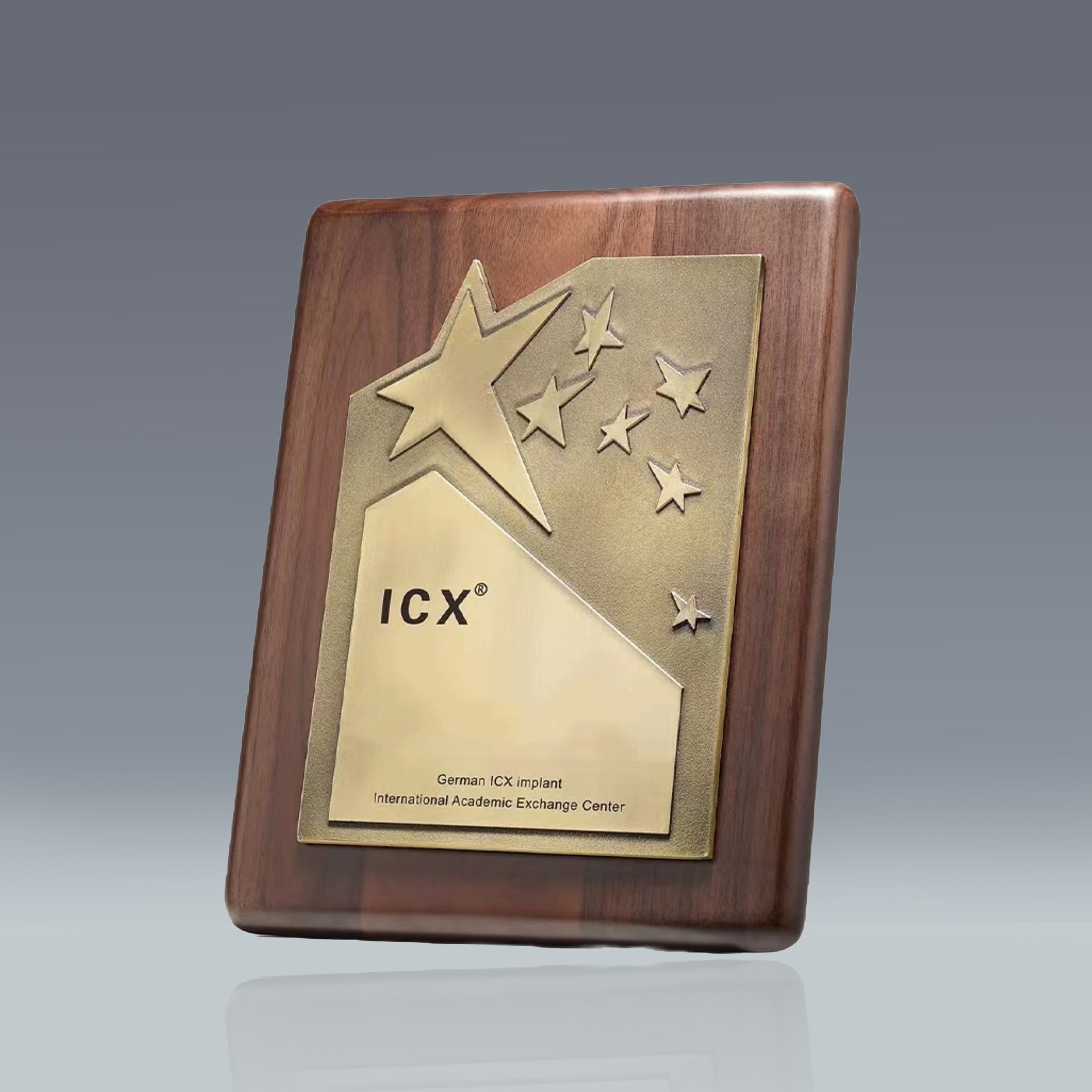 Walnut Engraved Trophy Medals| 創意星星紀念品商業獎牌定製BG32-19