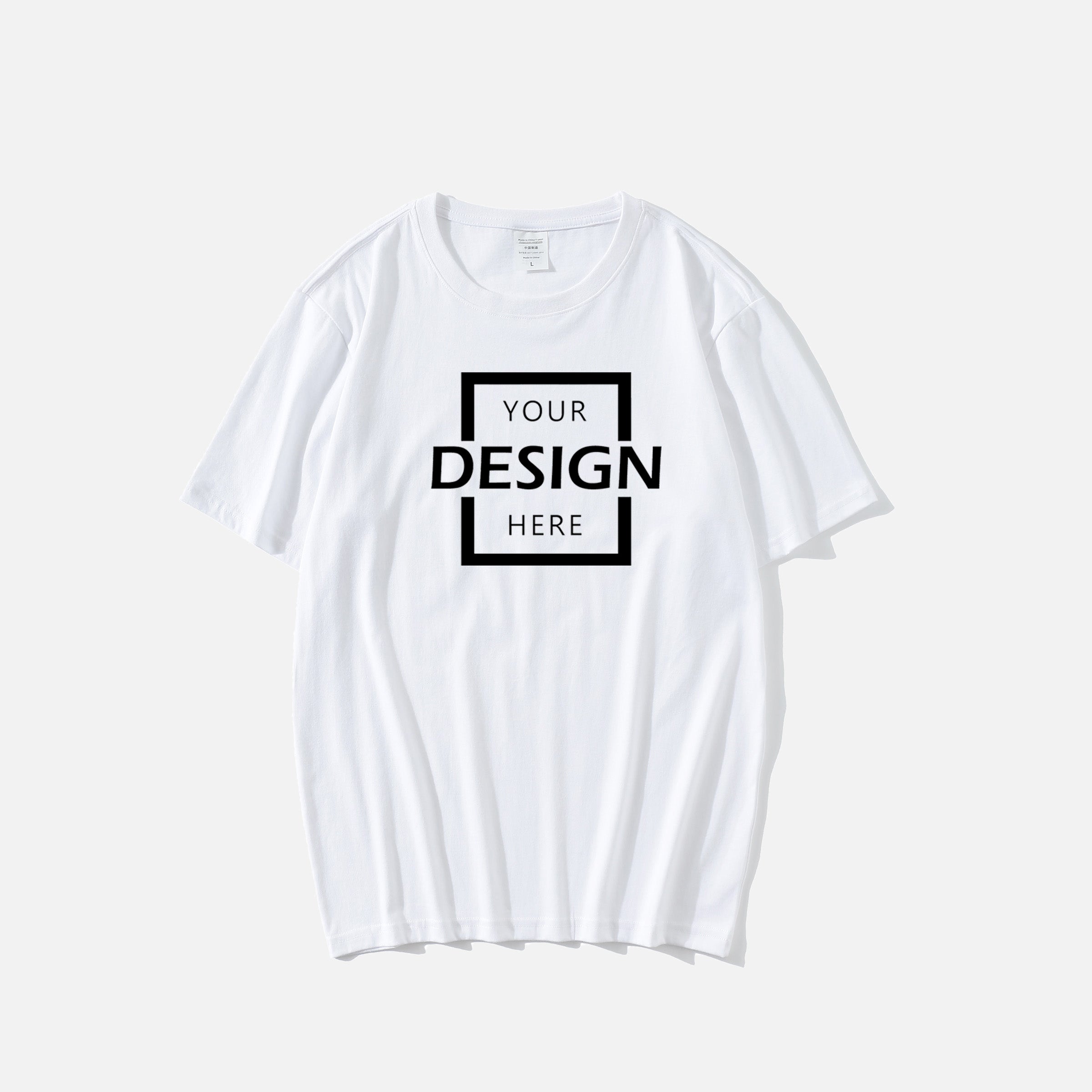 200G Combed Cotton Solid Short Sleeve Polyester T-Shirt | HK 衫  聚酯T恤衫定制