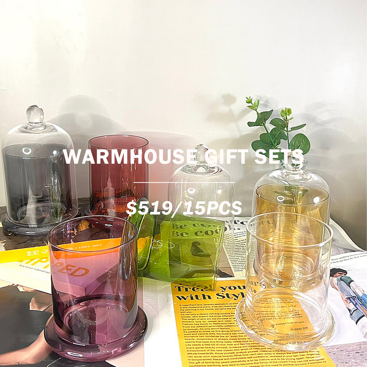 【Warmhouse Gifts】 Aroma Diffuser Cup &Candle Cup  Customization Aroma diffuser Cup &candle Cup printing logo x15pcs |香薰擺件15件套訂製 蠟燭杯訂製