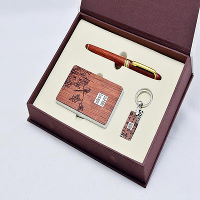 【紀念品套裝】商務禮品定制logo公司活動送客戶實用書籤筆禮盒BG19-15