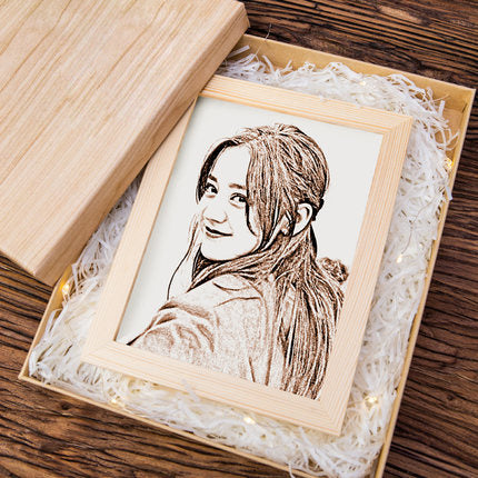 【情人節系列】訂製相片微雕畫 送愛人情人節禮物紀念禮物