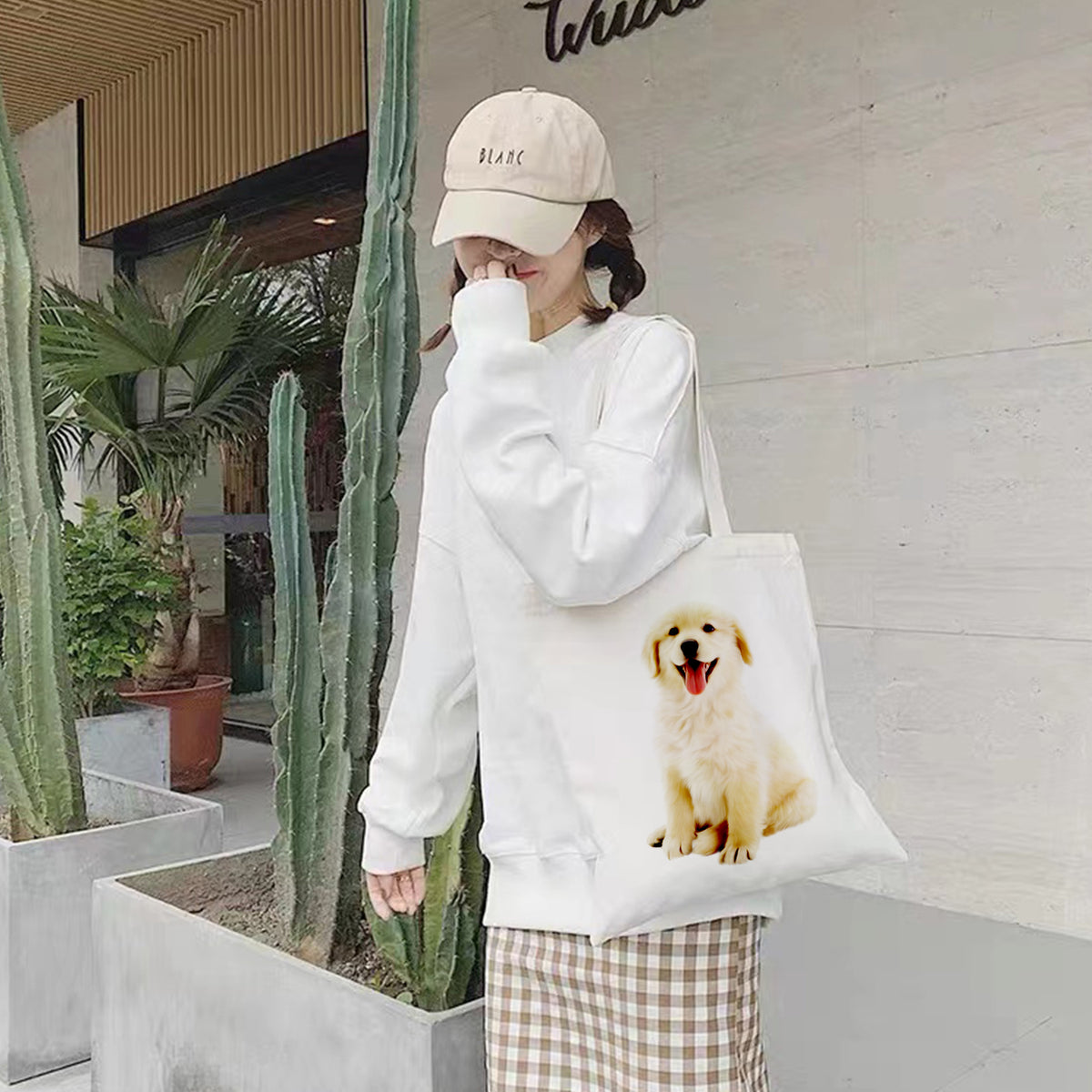 【Pet Shop系列】訂製糖果色棉麻手提帆布袋 寵物創意禮物