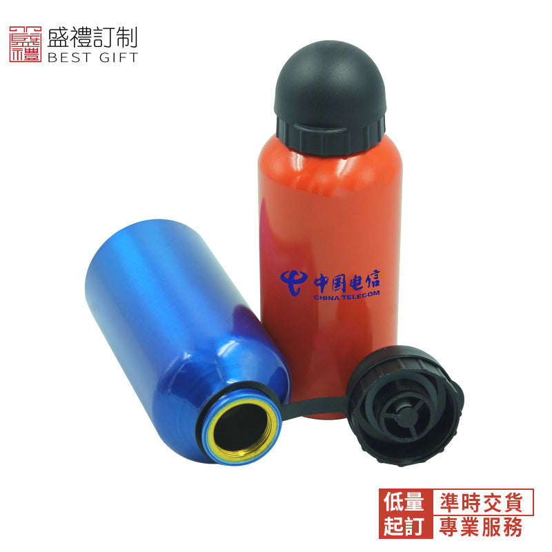 圓形杯蓋鋁質運動水壺小號