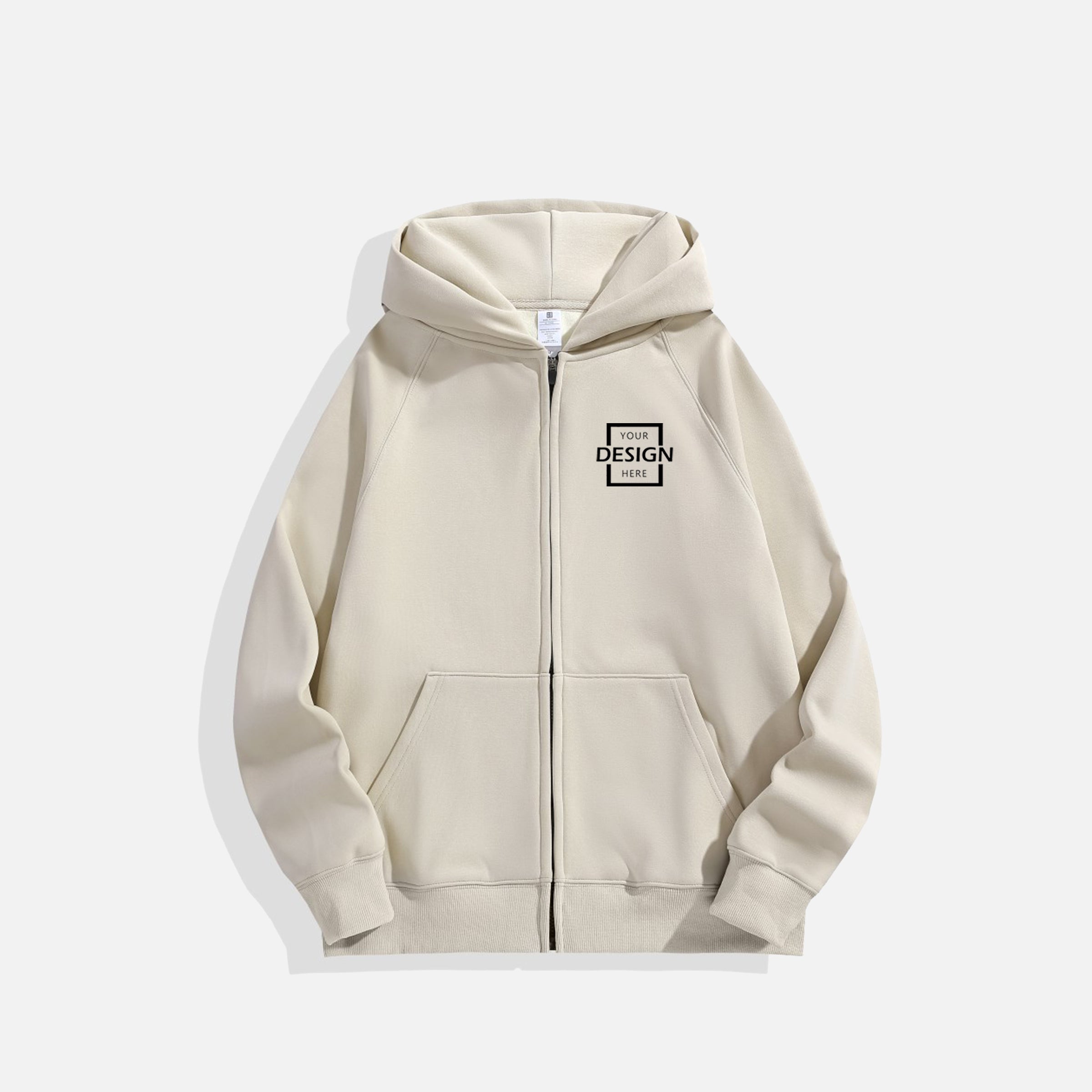 600g Hoodie&Sweater Zipper Hoodie  | HK 簡約寬鬆拉鏈連帽衫定制