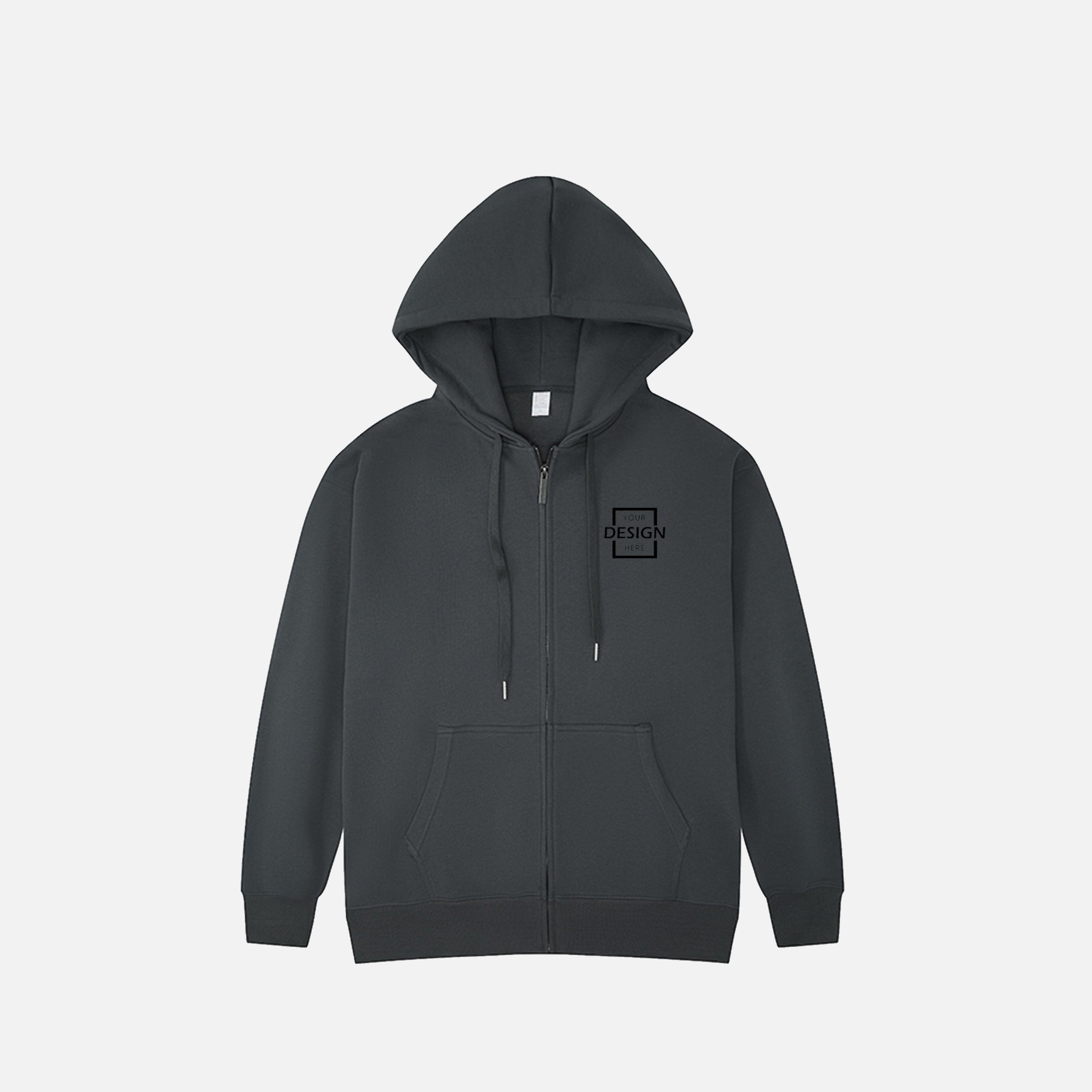330g Hoodie&Sweater Zipper Hoodie  | HK 簡約純色拉鏈連帽衫定制