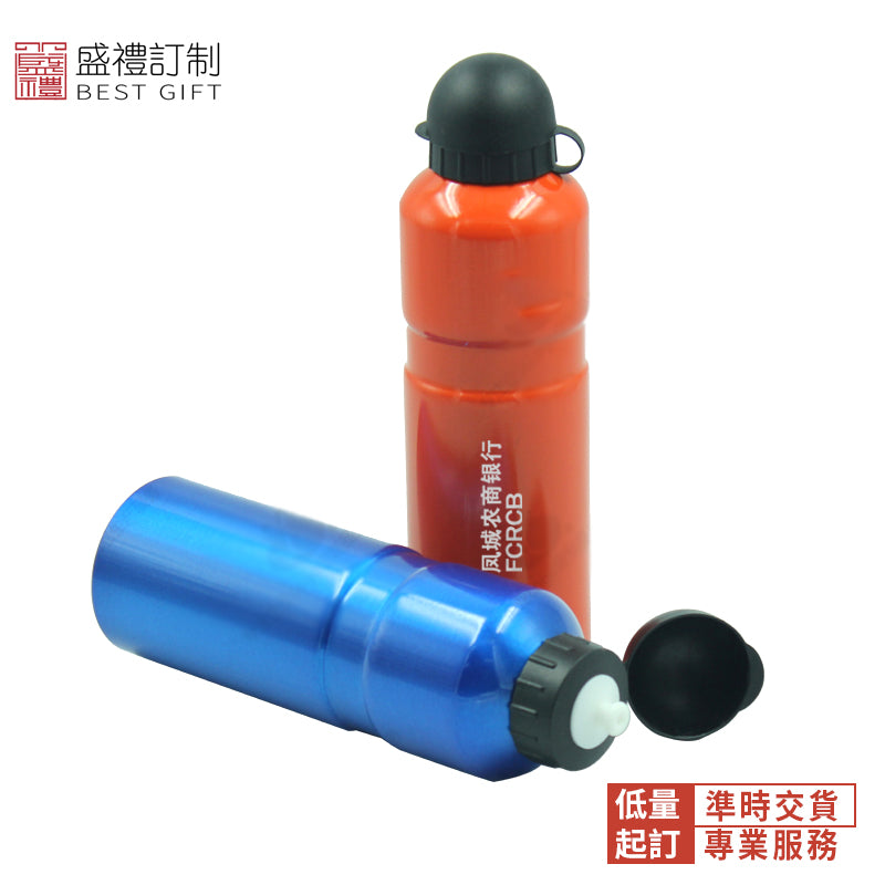 圓形杯蓋鋁質運動水壺大號
