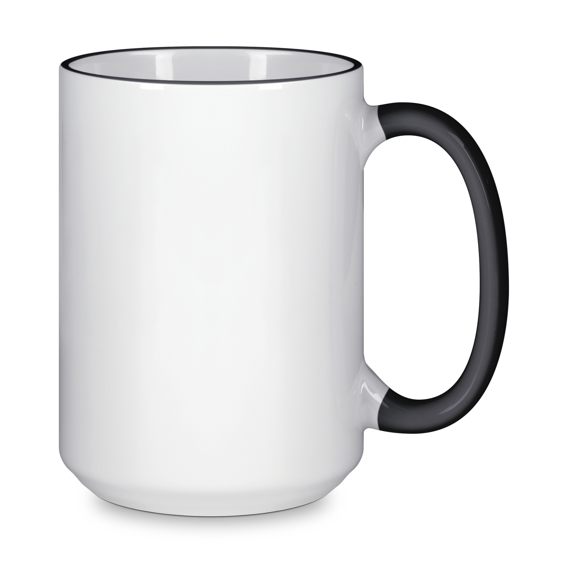 15 oz Rim & Handle Colored Mug