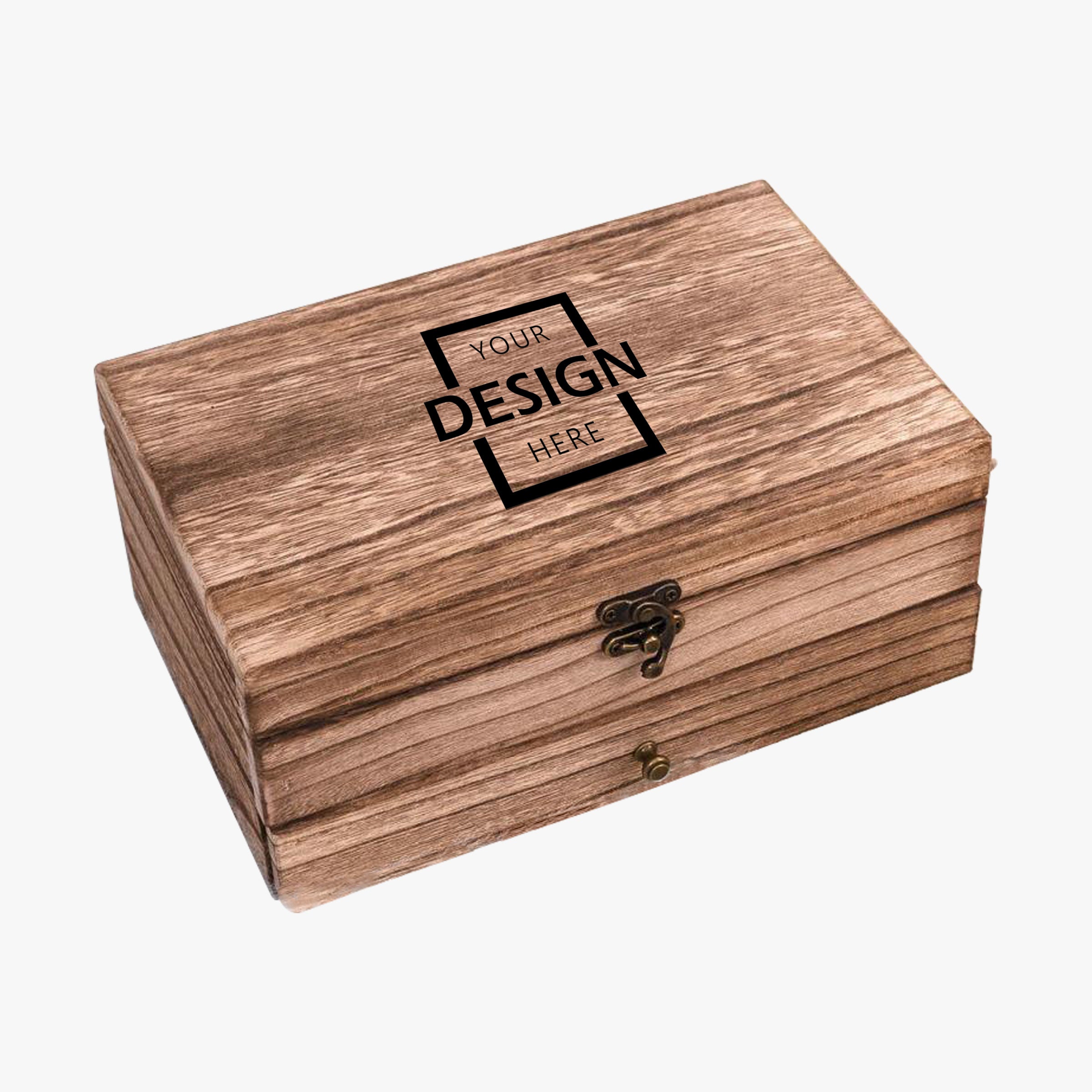 Minimalism Homeware Jewelry Box | 木盒首飾盒雙層女士帶鏡子木質展示盒定制BG23-12