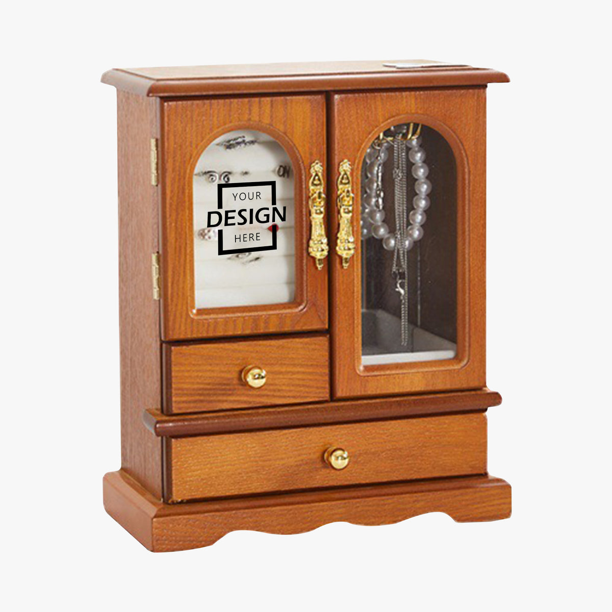 Minimalism Homeware Jewelry Box |首飾盒木質復古歐美項鏈戒指桌面家用大容量收納盒定制