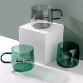 簡約時尚設計質感玻璃杯馬克杯大容量 多色可選