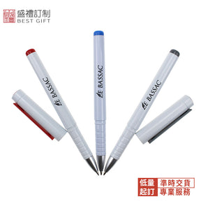 多彩塑料白桿中性筆