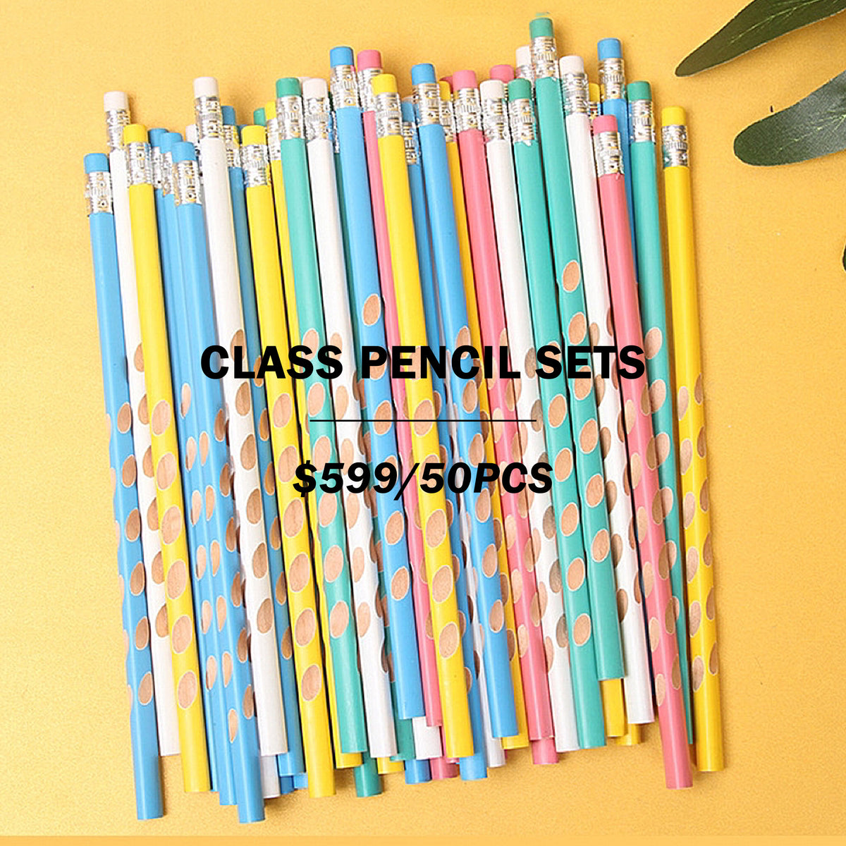 【COMPANY GIFTS】Multicolor stationery pen & eraser pencil printing logo x 50 pcs | 馬卡龍色鉛筆50件套訂製 橡皮頭鉛筆訂製