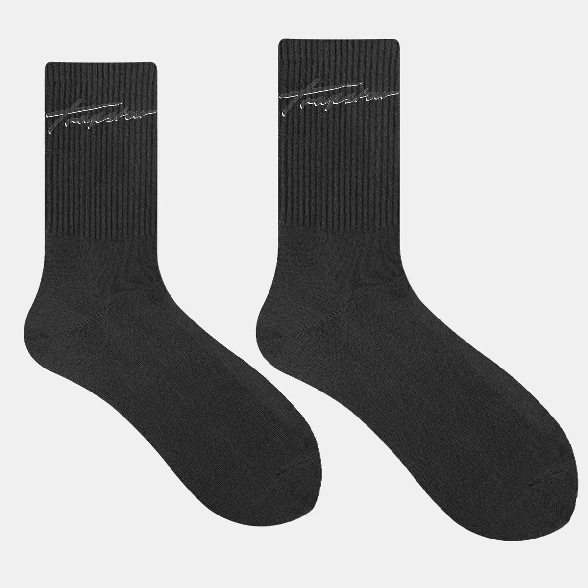 【男裝暗黑系列】訂製黑色長襪 創意長襪訂製（2對）
