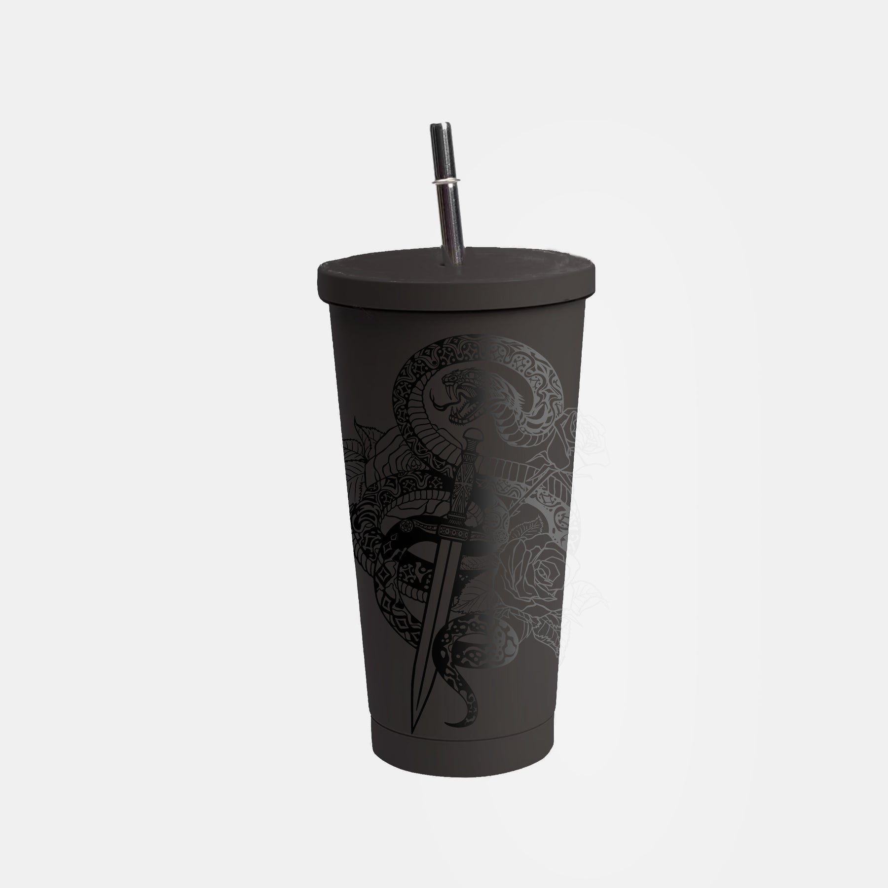 Customized Large-capacity Water Cup | 訂製不鏽鋼直身吸管水杯  簡約大容量水杯