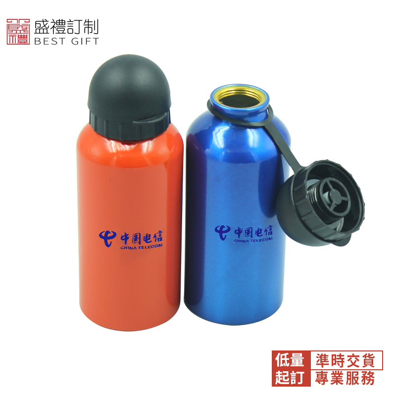 圓形杯蓋鋁質運動水壺小號