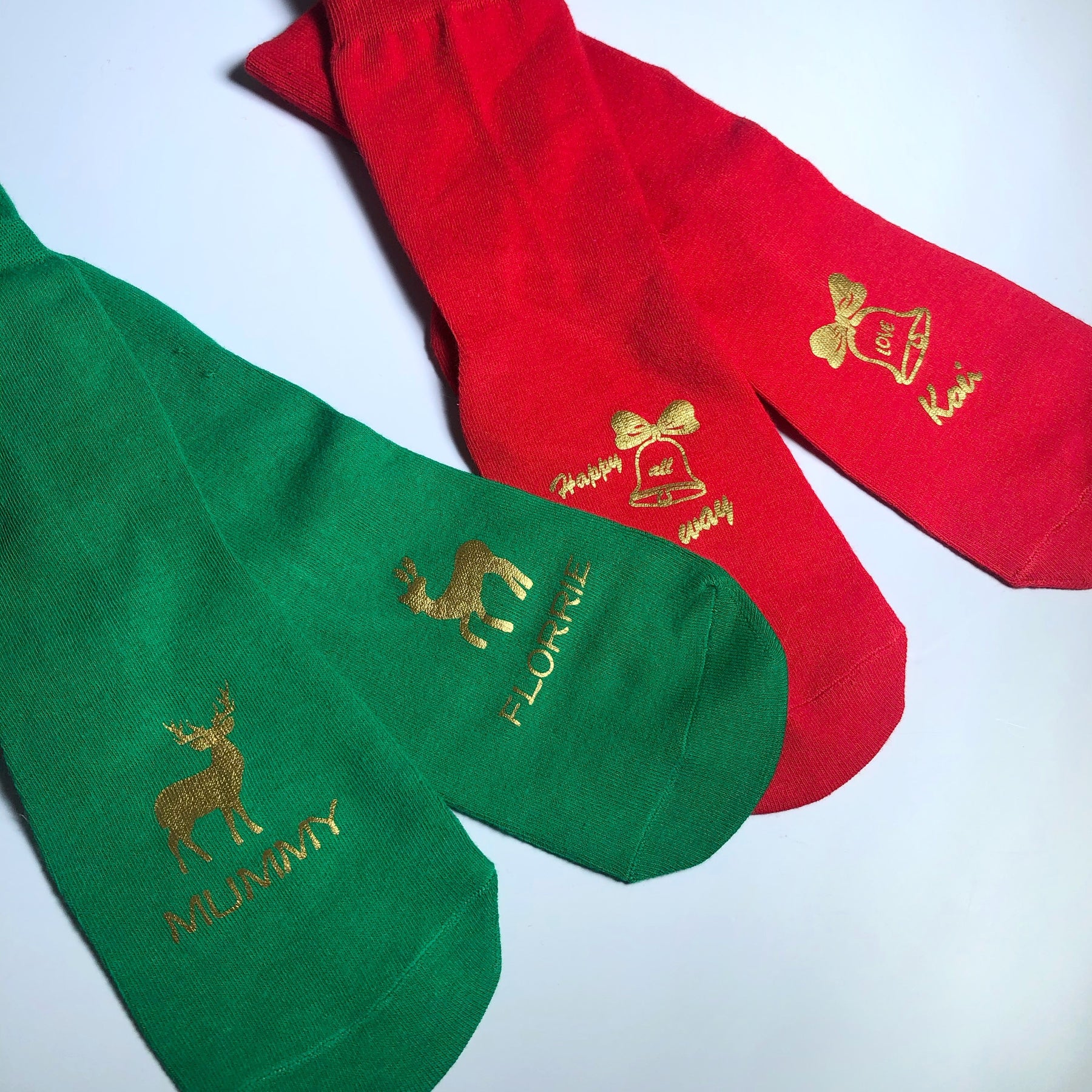 聖誕定制燙金襪🧦（5對裝）