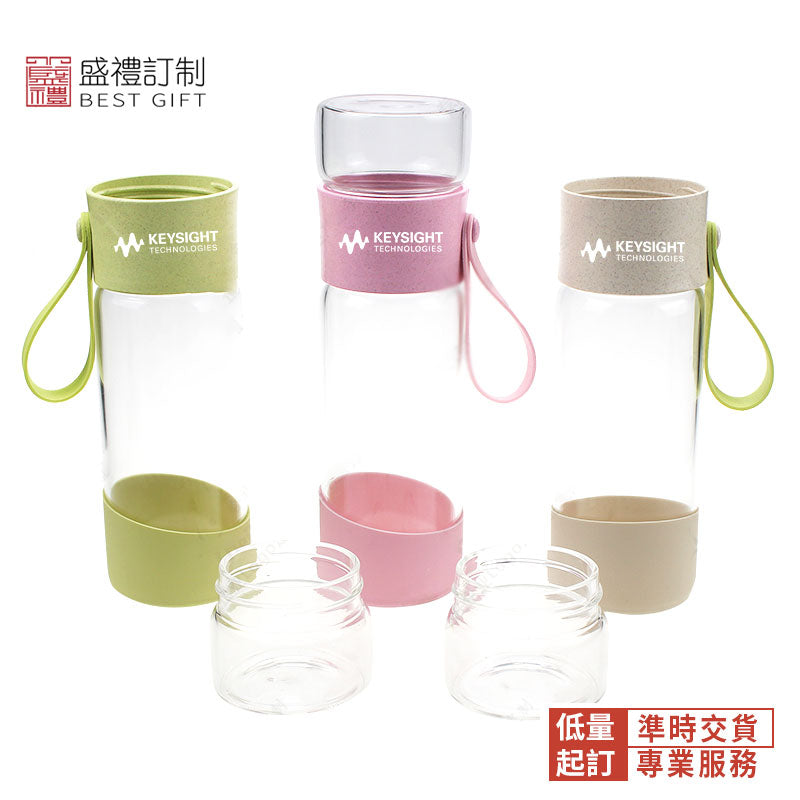 茶水分離麥香玻璃杯400ML