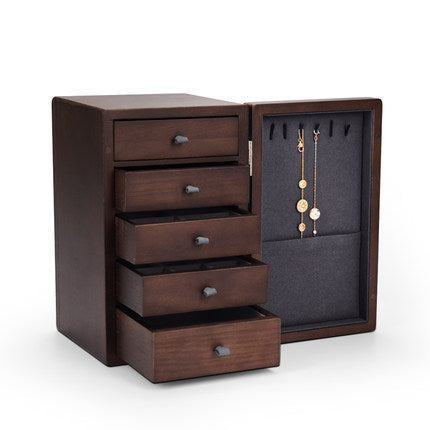 Walnut Homeware Jewelry Box | 胡桃木首飾盒客製大容量實木多層抽屜收納箱定制BG23-38